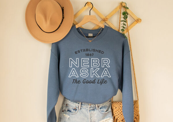 Nebraska - The Good Life Crewneck - Image 2