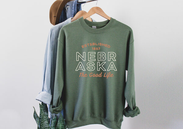 Nebraska - The Good Life Crewneck - Image 3