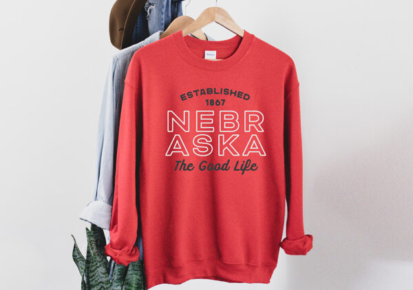 Nebraska - The Good Life Crewneck - Image 4