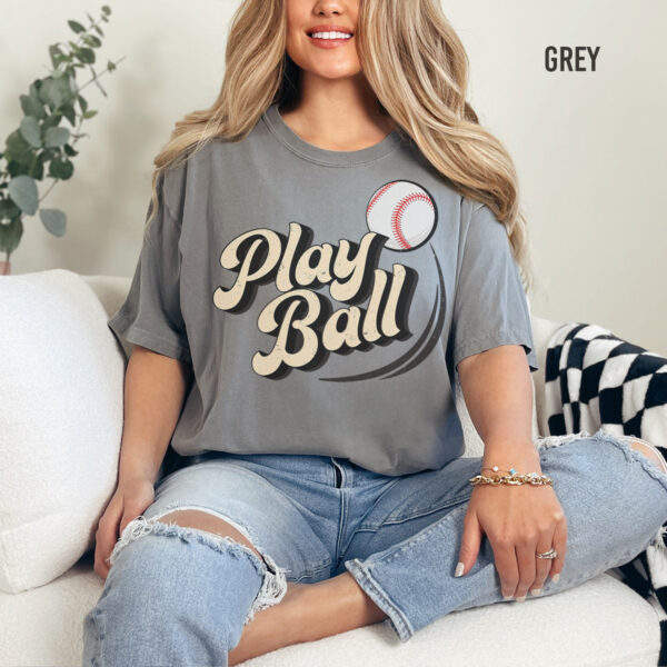 Play Ball baseball Unisex T-Shirt - Image 2