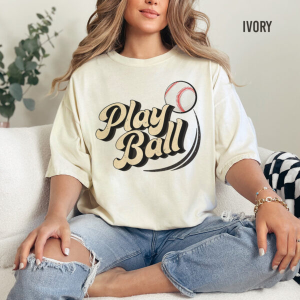 Play Ball baseball Unisex T-Shirt - Image 3