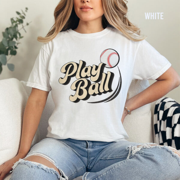 Play Ball baseball Unisex T-Shirt - Image 4